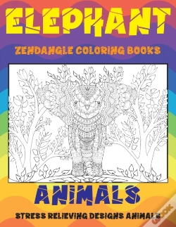 Capa do artigo Zendangle Coloring Books - Animals - Stress Relieving Designs Animals - Elephant