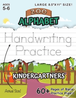 Capa do artigo Zoo Alphabet Handwriting Practice For Kindergartners (Large 8.5x11 Size!)