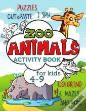 Zoo Animals Activity Book For Kids 4-9