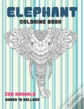Zoo Animals Coloring Book - Under 10 Dollars - Elephant