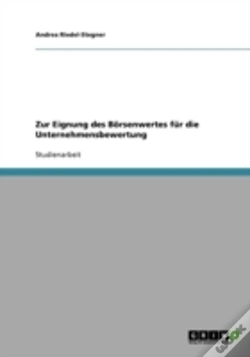 Capa do artigo Zur Eignung Des Borsenwertes Fur Die Unternehmensbewertung