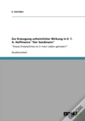 Capa do artigo Zur Erzeugung Unheimlicher Wirkung In E. T. A. Hoffmanns "Der Sandmann"