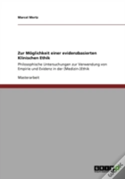 Capa do artigo Zur Maã‚Â¶Glichkeit Einer Evidenzbasierten Klinischen Ethik