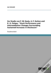 Capa do artigo Zur Studie Von P. M. Healy, A. P. Hutton Und K. G. Palepu