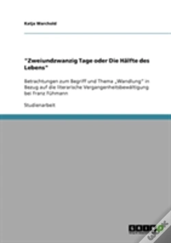Capa do artigo "Zweiundzwanzig Tage Oder Die Halfte Des Lebens"